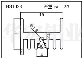 橋架鋁型材HS1028