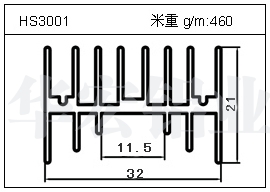 電焊機鋁型材HS3001