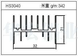 門窗鋁型材HS3040