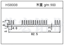 路燈鋁型材HS8008