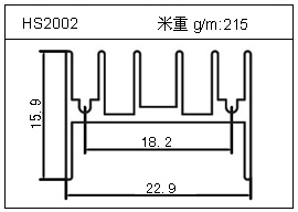 散熱器鋁型材HS2002