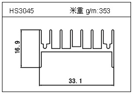 門窗鋁型材HS3045