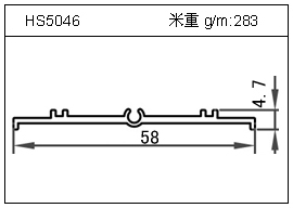 加熱器鋁型材HS5046